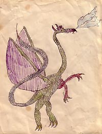 A dragon I drew when I was 10 or so.