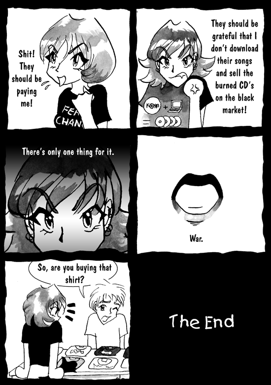 Page 4 of Korny Merchandise comic