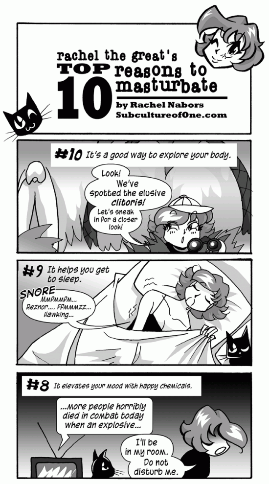 Rachel the Great's Top 10 Reasons to Masturbate, Page 1