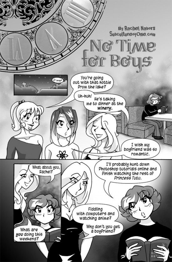 No Time for Boys, Page 1