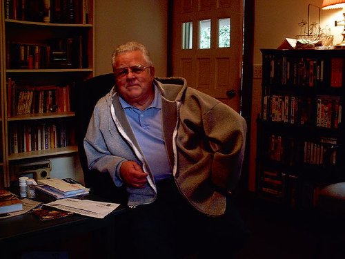 Uncle Chuck My Uncle Chuck, sitting in my chair