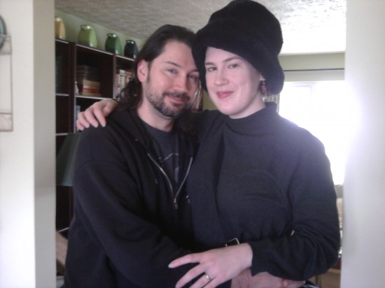 Goodby Joe and I hugging.